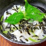 晩酌の〆に☆　「ヒラメ昆布〆茶漬け」